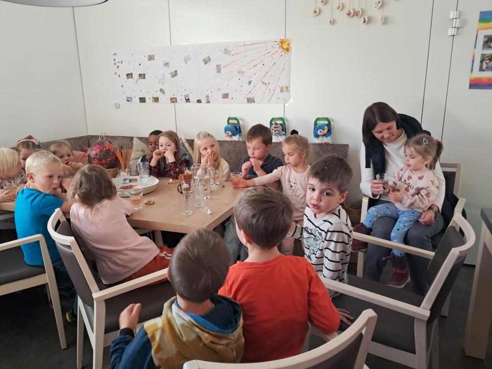 Leckere Jause im Gesundheitszentrum